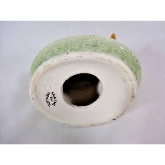 Vintage Lusterware Glaze Elephant Basket Mid-Century Porcelain #1906 Brazil - Picture 9 of 9